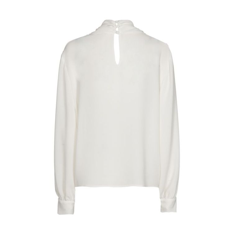 Soepele blouse met kraageffect 93 Cream