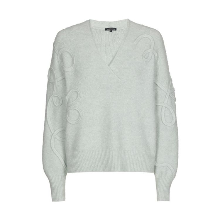 Cozy pull met kabelsteek 64 Sea Green