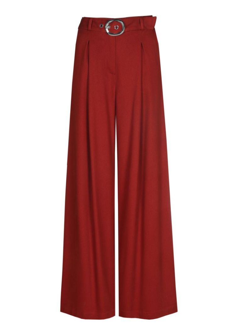City-look broek, normal waist 54 Sienna Red
