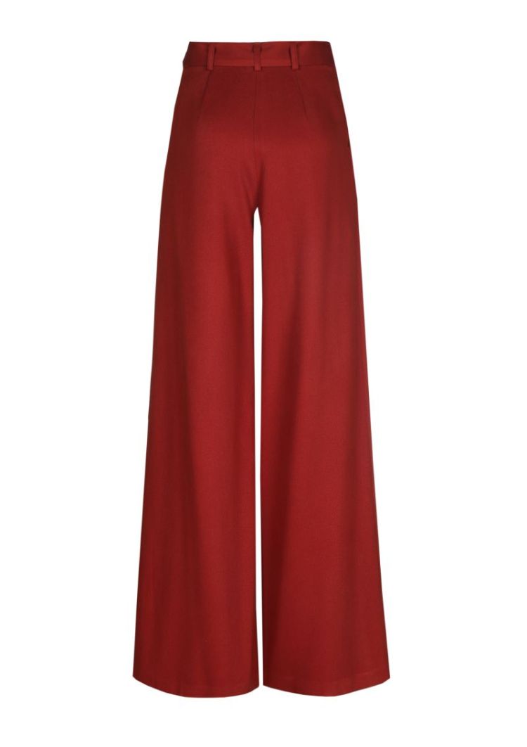 City-look broek, normal waist 54 Sienna Red