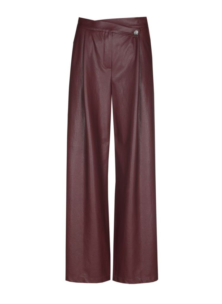 City chic broek in vegan leath 51 Wine Red