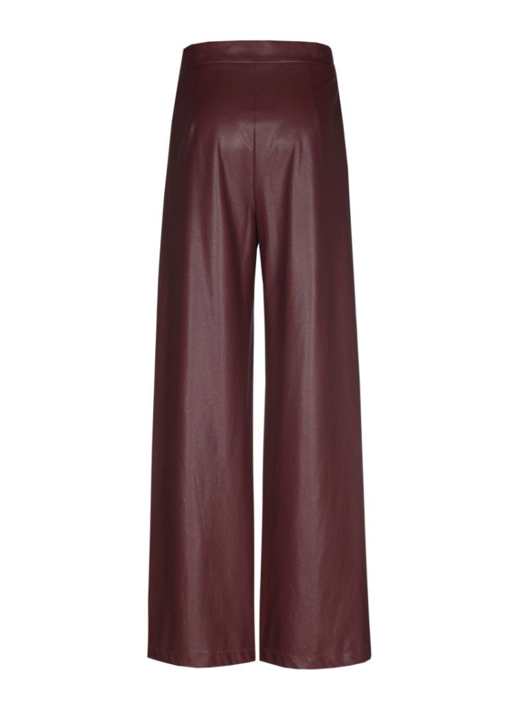City chic broek in vegan leath 51 Wine Red