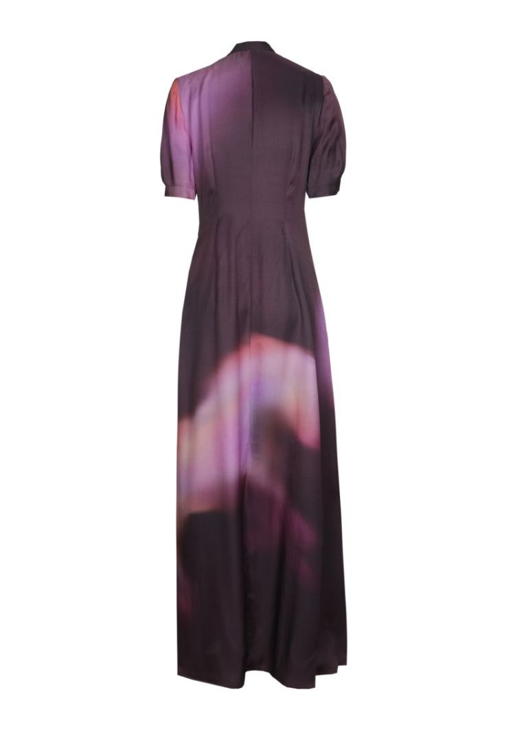 Elegante maxi-gala jurk in zij 59 Multi Color