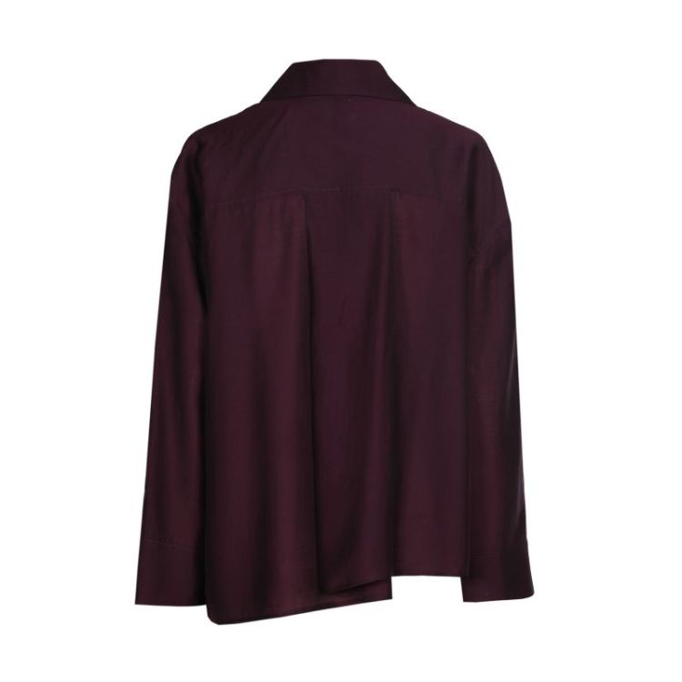 Losvallende tuniekblouse 45 Plum
