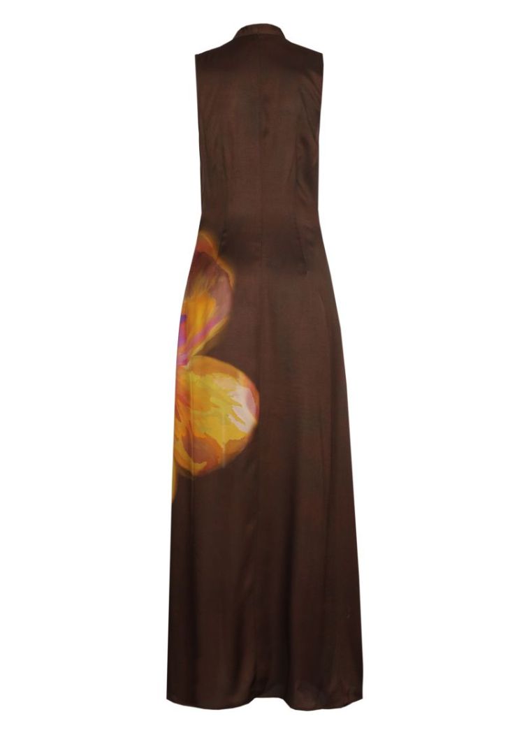 Elegante maxi-gala jurk in zij 79 Multi Color