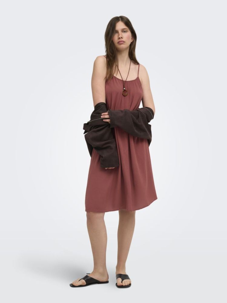 ONLMAI STRAP DRESS WVN CS 201290 Henna