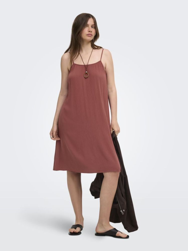 ONLMAI STRAP DRESS WVN CS 201290 Henna