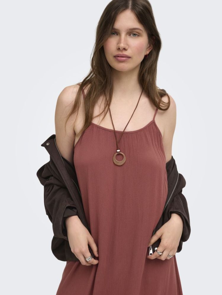 ONLMAI STRAP DRESS WVN CS 201290 Henna