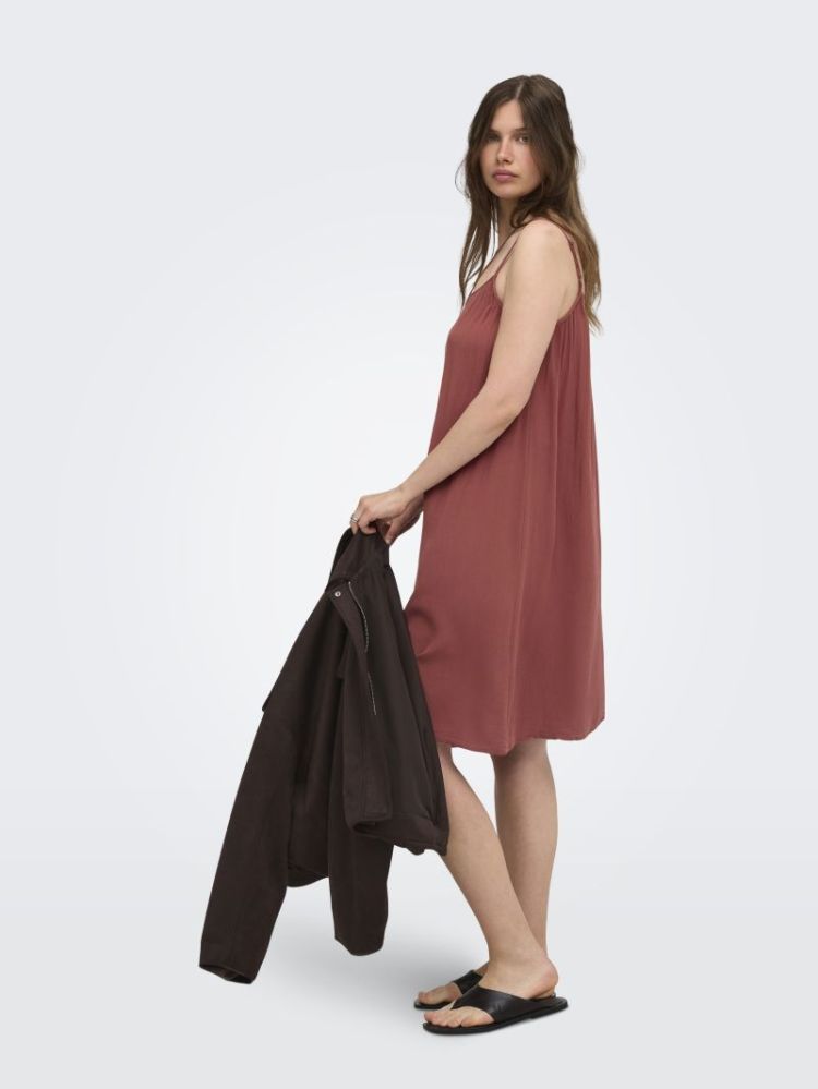 ONLMAI STRAP DRESS WVN CS 201290 Henna