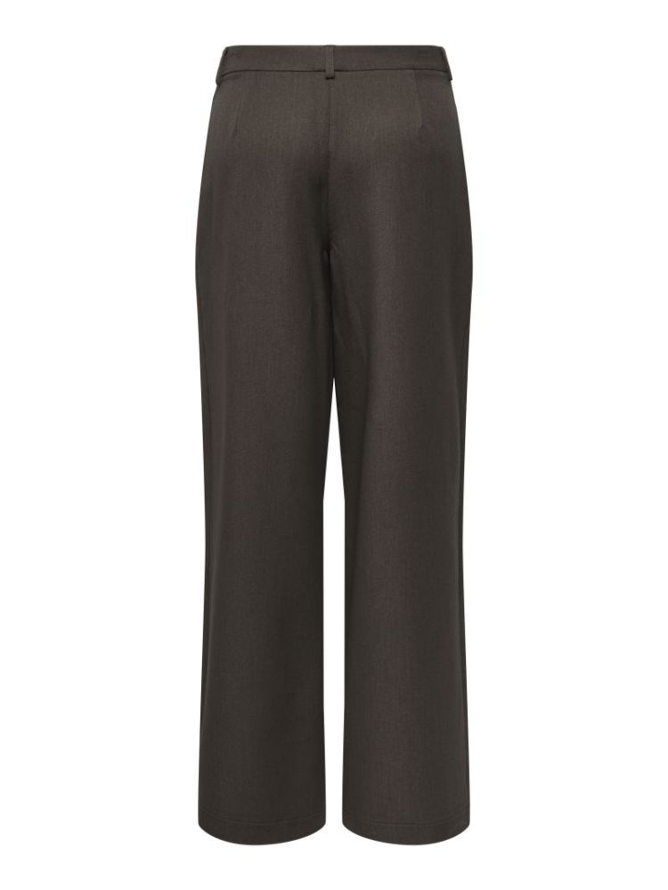 ONLHATTIE HW PLEAT STR PANT TL 244915001 Choco