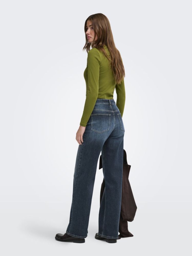 ONLMADISON BLUSH HW WIDE DNM D 177938 Dark Blu
