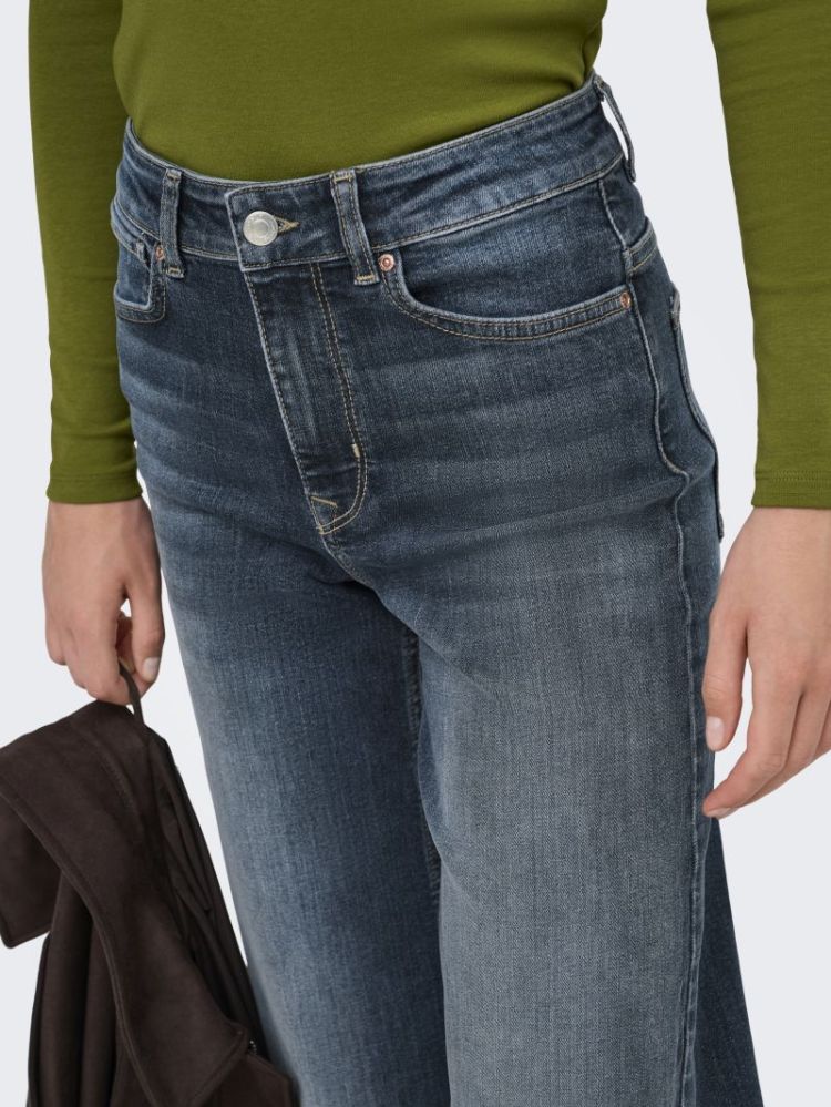 ONLMADISON BLUSH HW WIDE DNM D 177938 Dark Blu