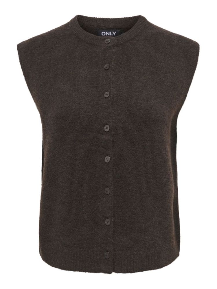 ONLSIMONI VEST KNT NOOS 237375001 Coffe