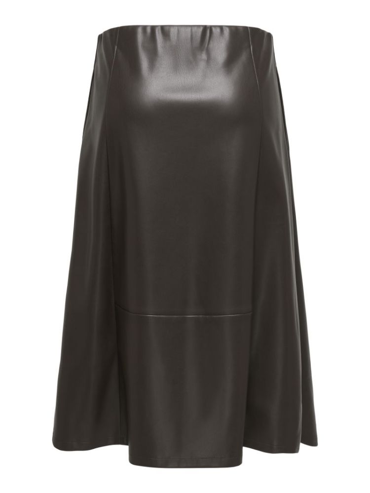 ONLFIBY MW FAUX LEATHER LONG S 244915 Chocolat