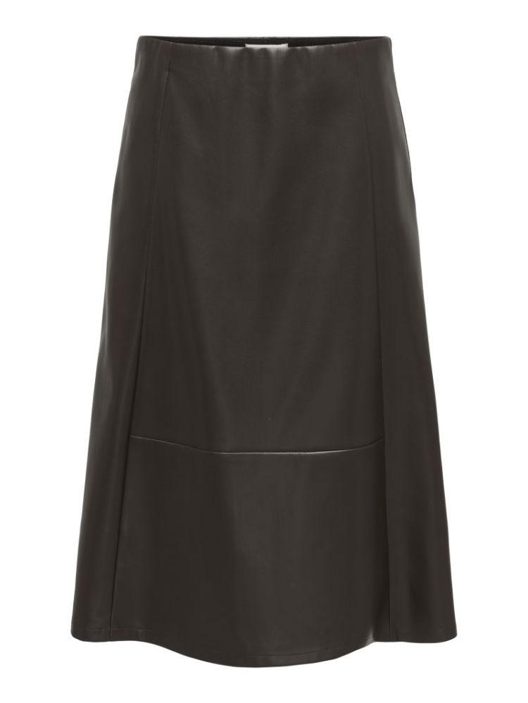 ONLFIBY MW FAUX LEATHER LONG S 244915 Chocolat