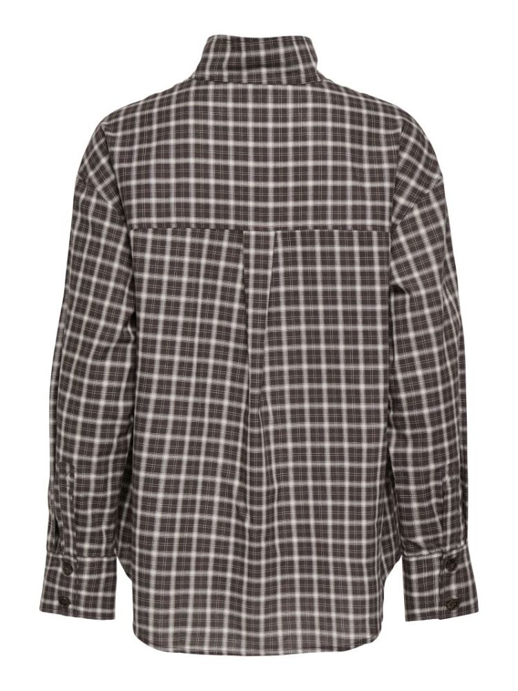 ONLFREYA CHECK HIGH NECK SHIRT 297798 Malt Bal