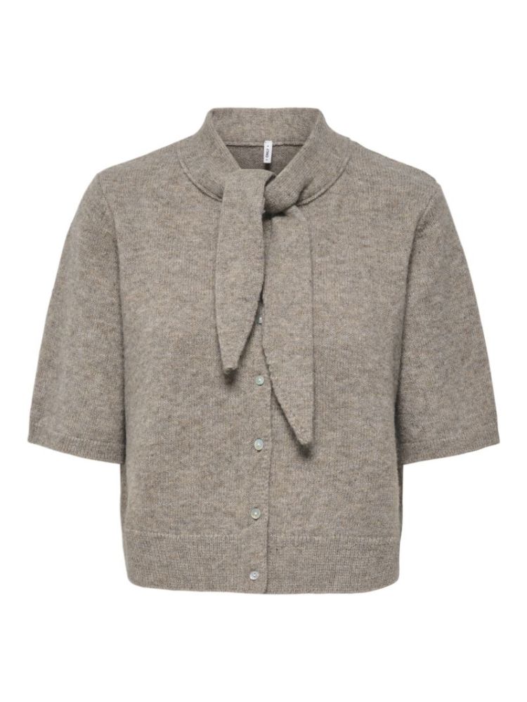 ONLLANA SS SCARF DETAIL CARDI  198930001 Taupe