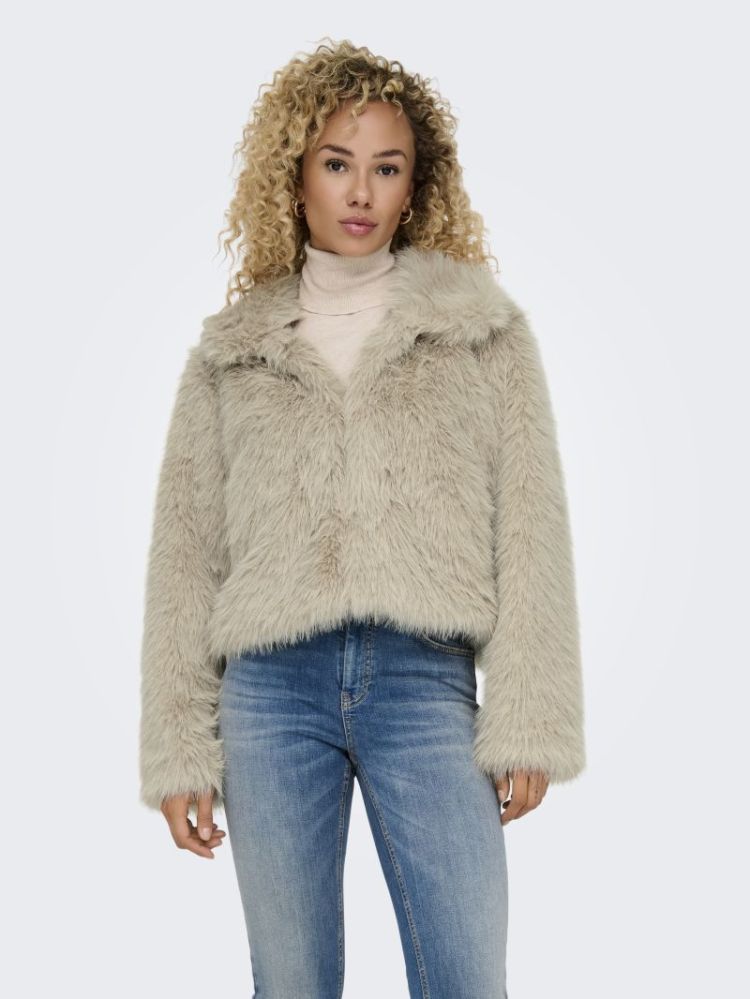 ONLMANNY FAUX FUR JACKET OTW N 189959 Pumice S