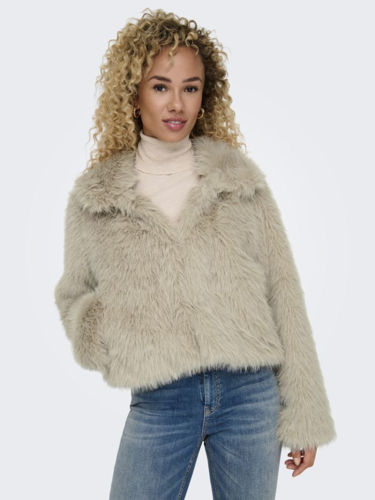 ONLMANNY FAUX FUR JACKET OTW N 189959 Pumice S