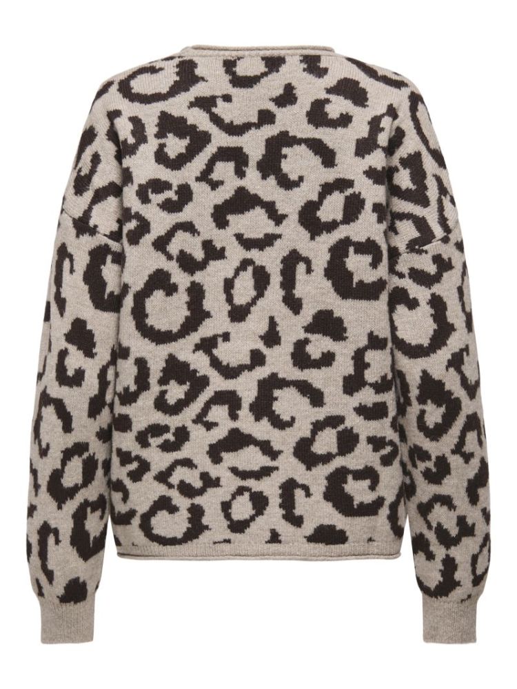 ONLJADE ANIMAL LS O-NECK KNT N 185600017 Strin