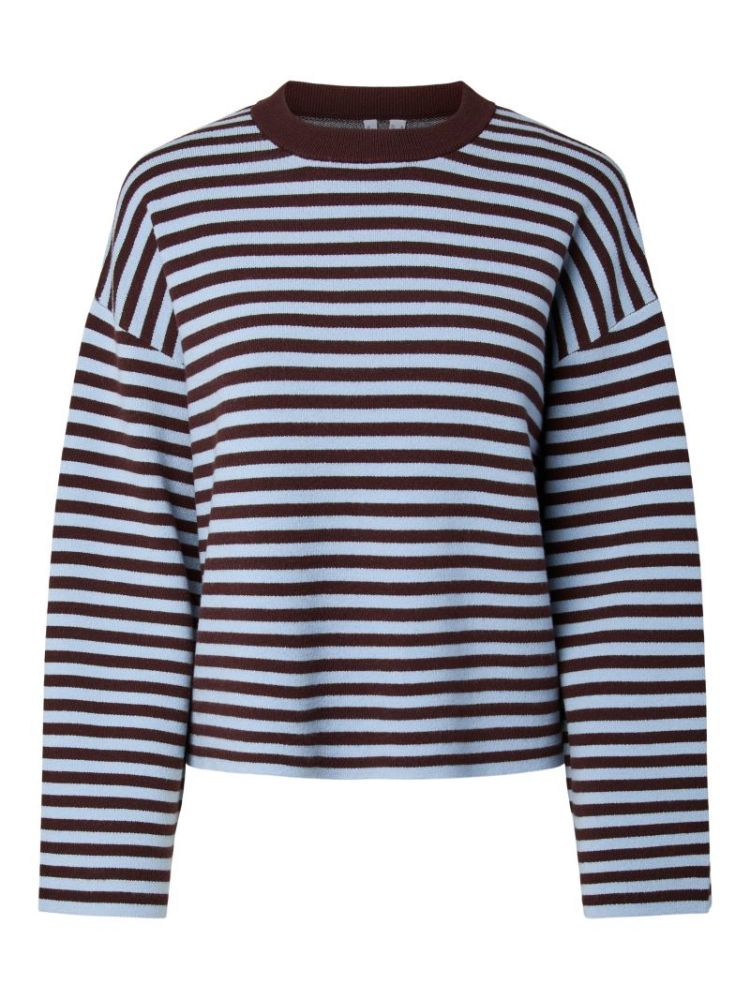 PCJASSY LS O-NECK KNIT NOOS BC 302664004 Hot F
