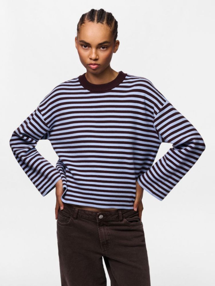 PCJASSY LS O-NECK KNIT NOOS BC 302664004 Hot F