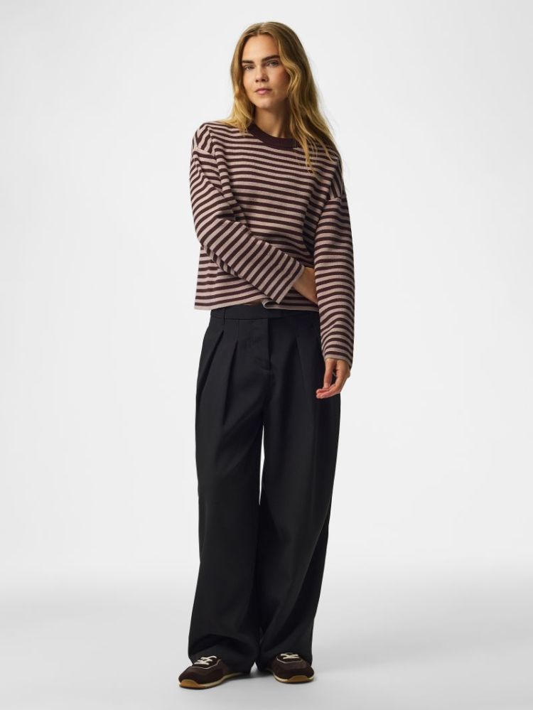 PCJASSY LS O-NECK KNIT NOOS BC 302664003 Hot F