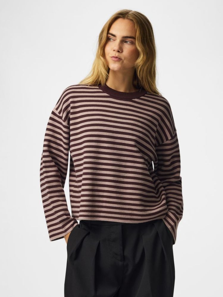 PCJASSY LS O-NECK KNIT NOOS BC 302664003 Hot F
