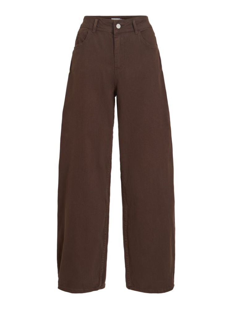 VICHIA SOLID HW JEANS 196326 Coffee B