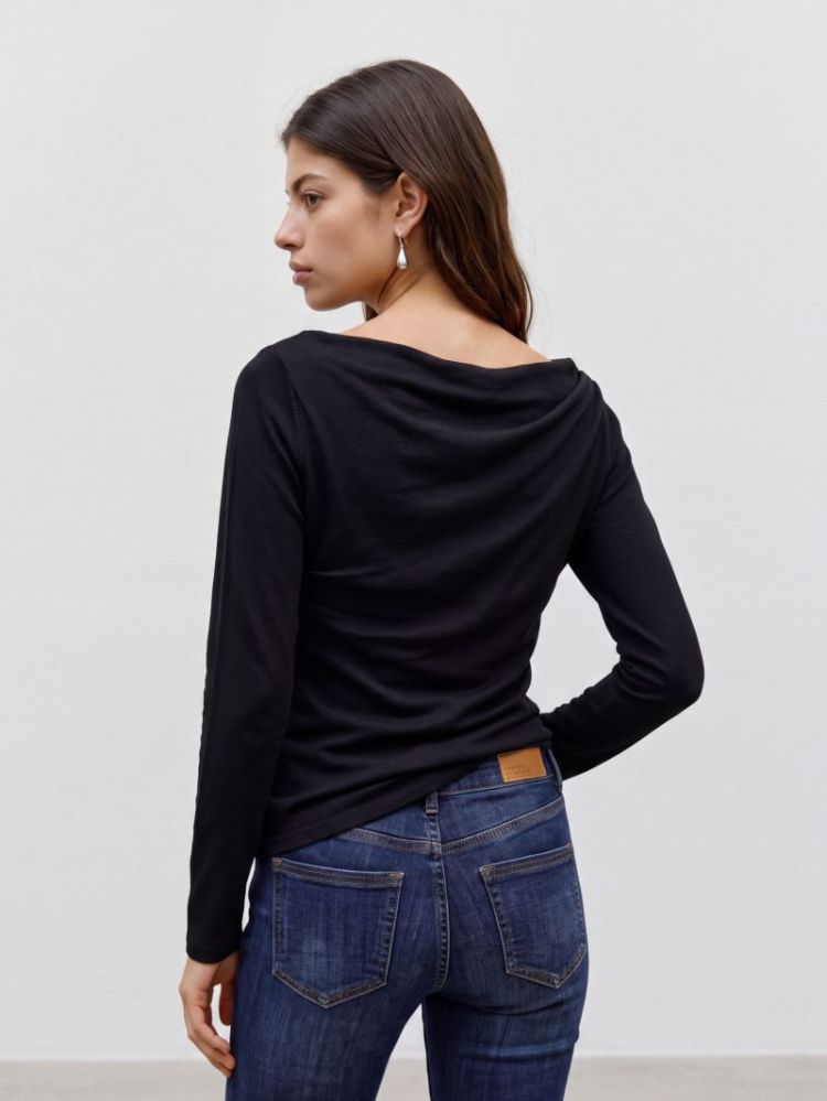 VMSOFINE KNIT LS BOATNECK PULL 177868 Black