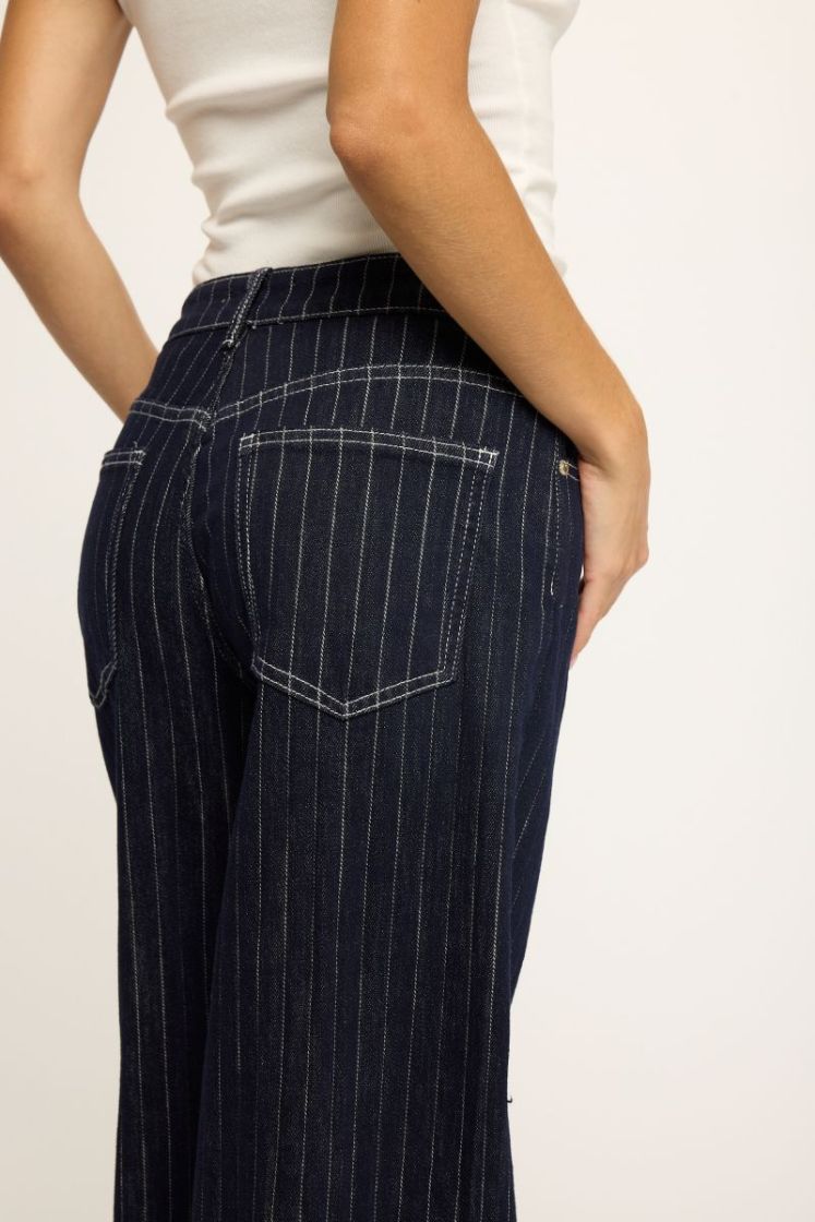  blue wide leg