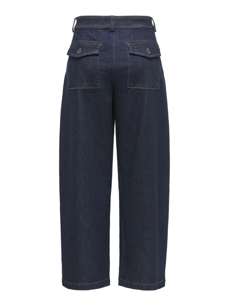 ONLCLAIR MW BARREL JEANS DNM G 177938001 Dark