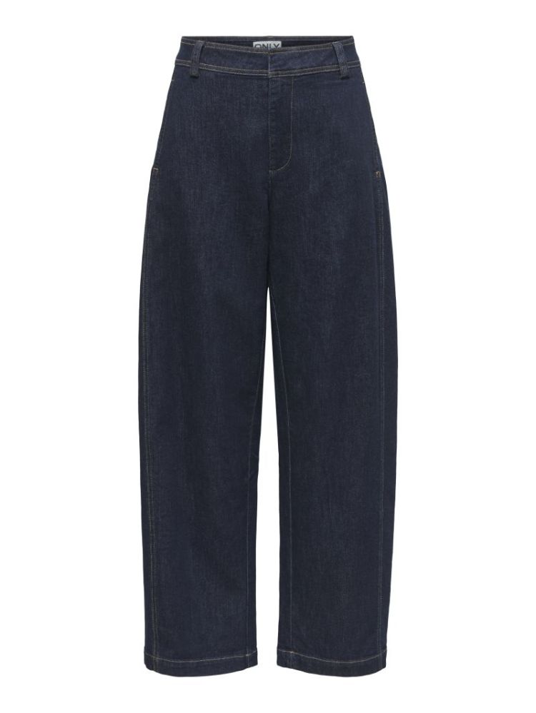 ONLCLAIR MW BARREL JEANS DNM G 177938001 Dark